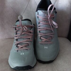 Under Armour Women's Gray and Pink Athletic Shoes
